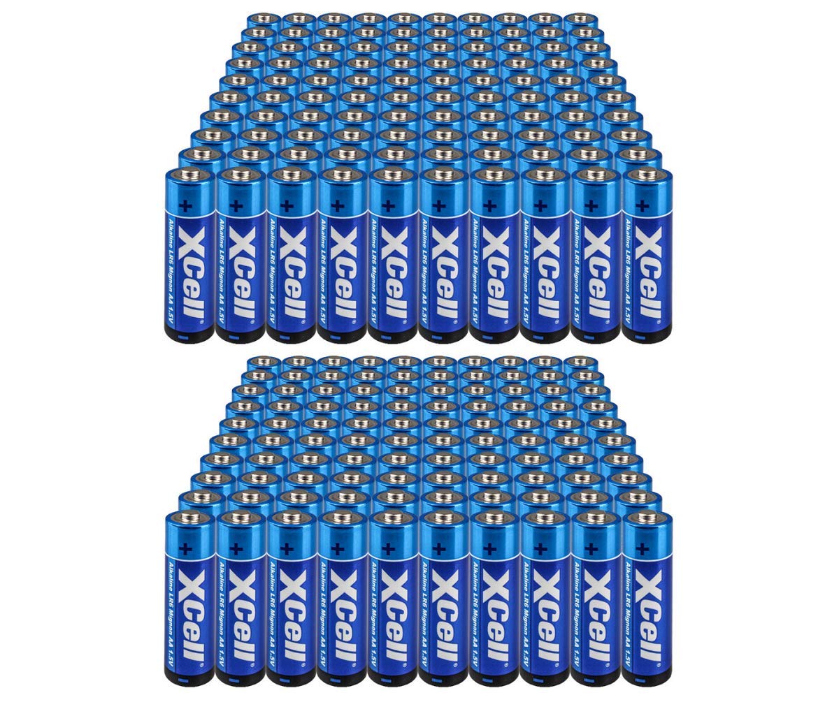 Lot de 200 piles AA LR6 1,5 V super alcalines – Piles haute performance pour une performance maximale