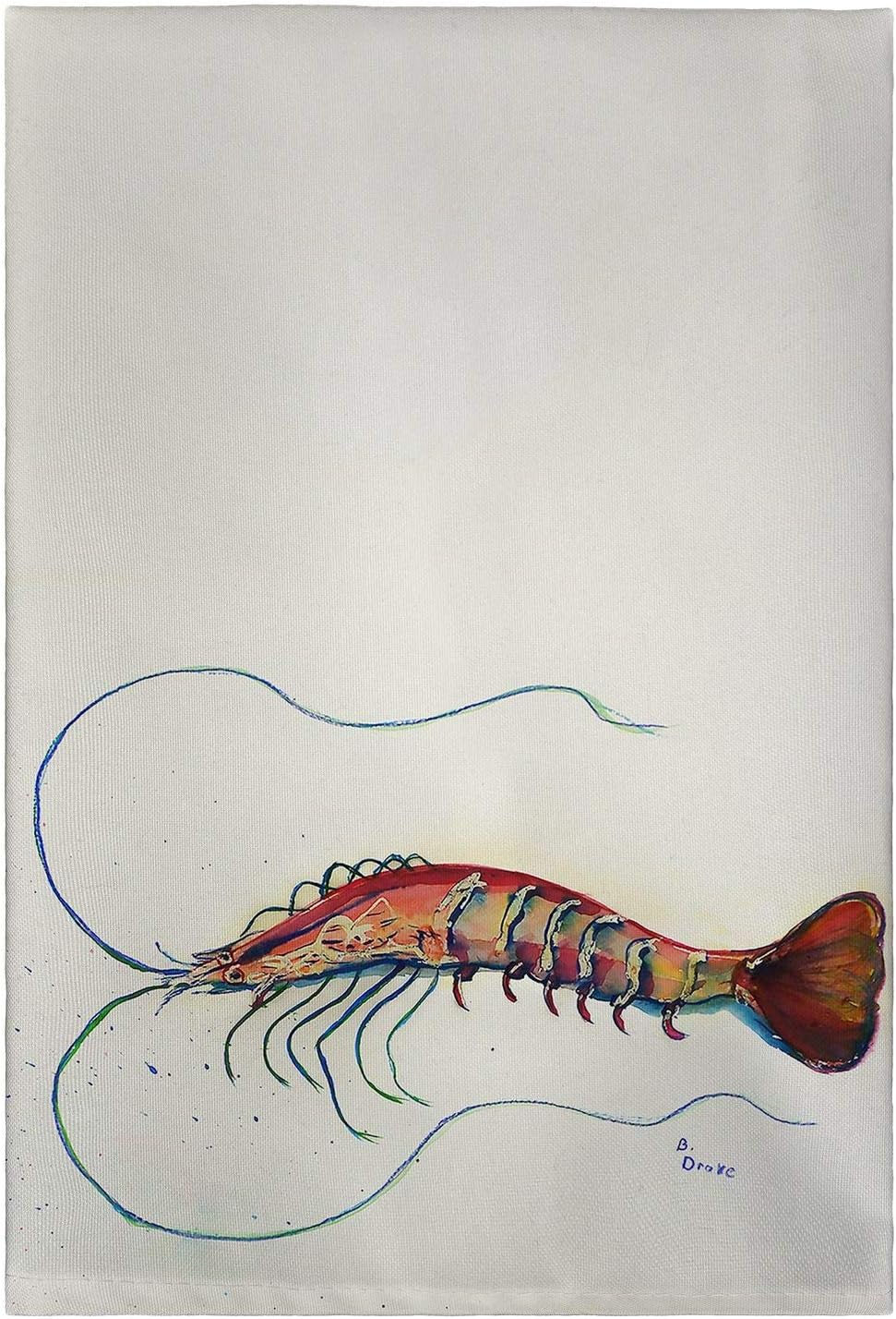 Betsy Drake Betsy's Shrimp Guest Towel