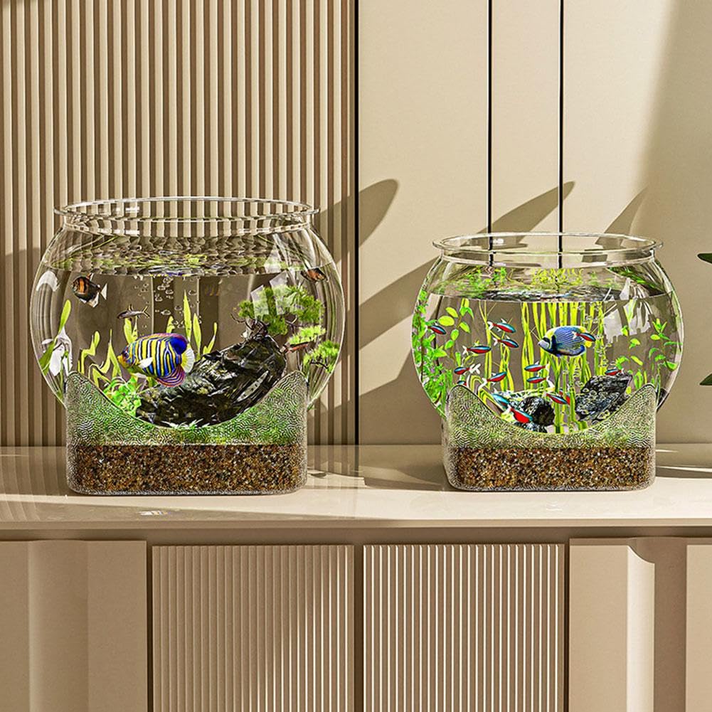 Aquarium Small Plastic Goldfish HASTHIP® Plastic Fish Tank, Narrow