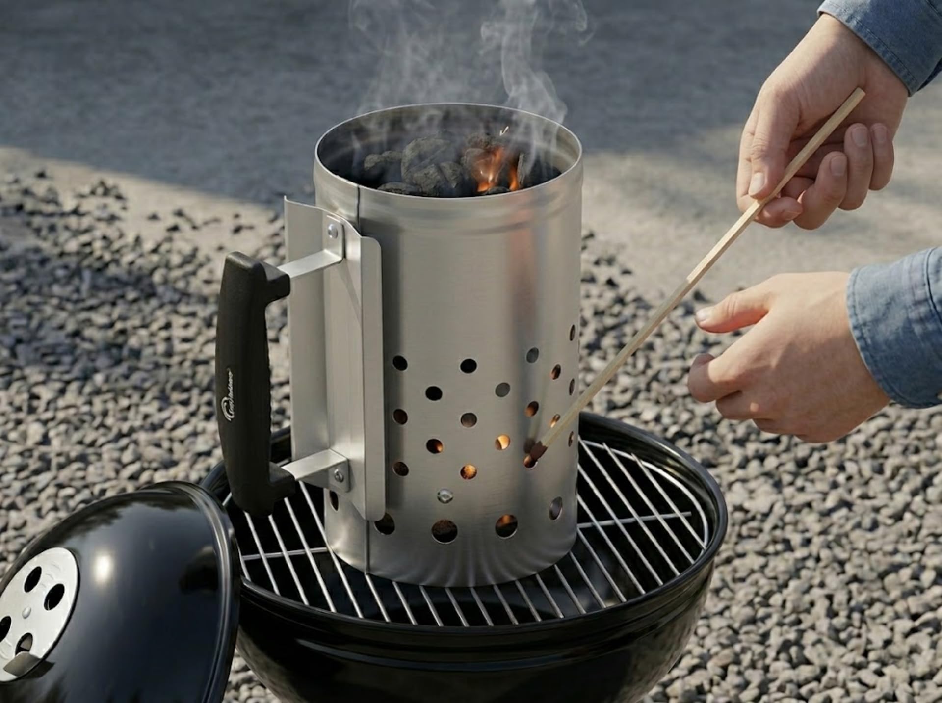 Little Balance Cheminée d'allumage Starter Barbecue à Charbon Ø18 cm Acier