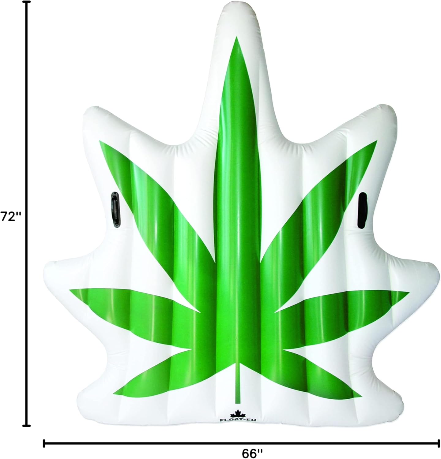 FLOAT-EH Green Leaf Inflatable Pool Float - Lounging Made Easy with Green Leaf Floatie Swimming Raft