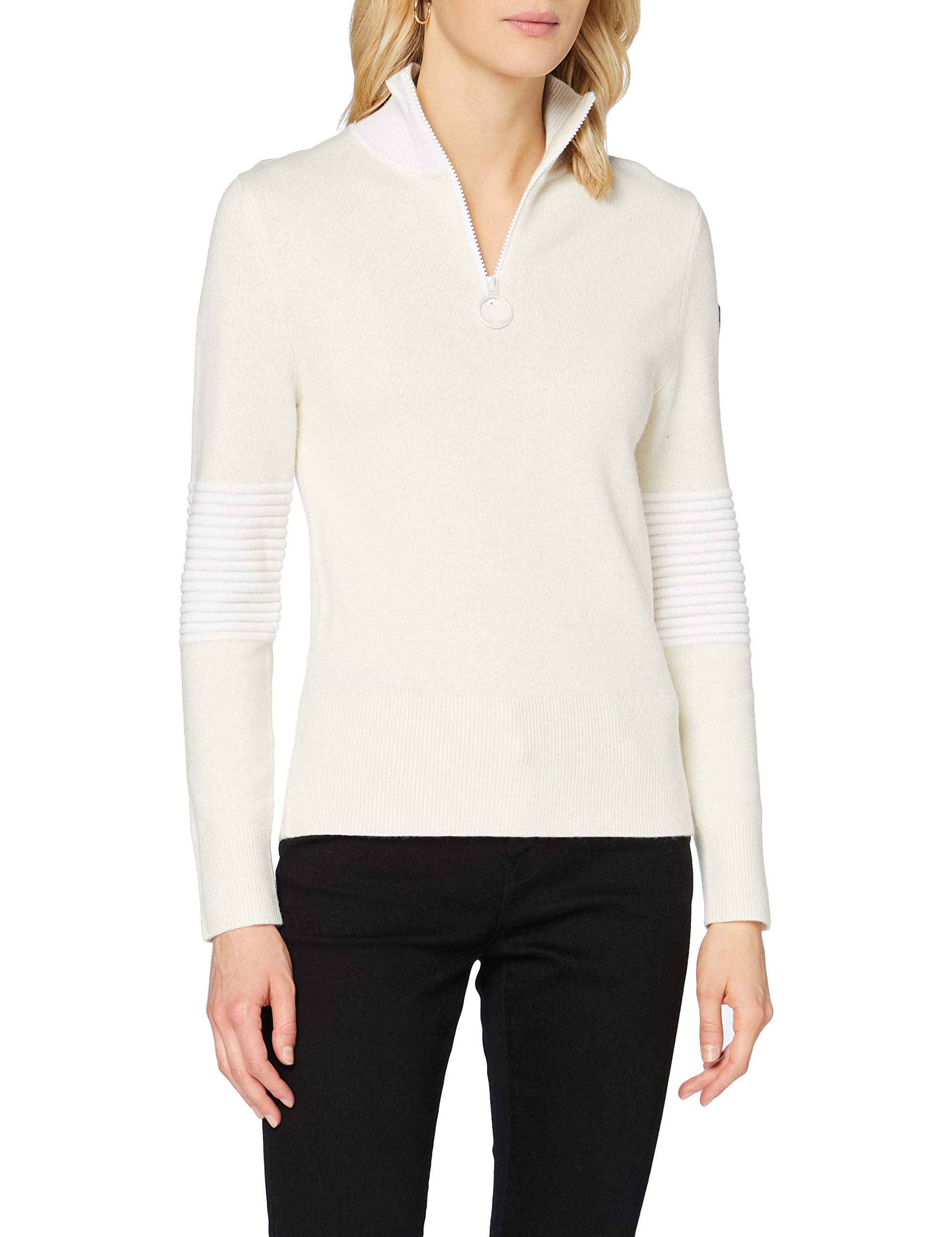 Helly Hansen Women's Tricolore Knitted Sweatshirt, womens, Sweatshirt, 65728, cream, XS