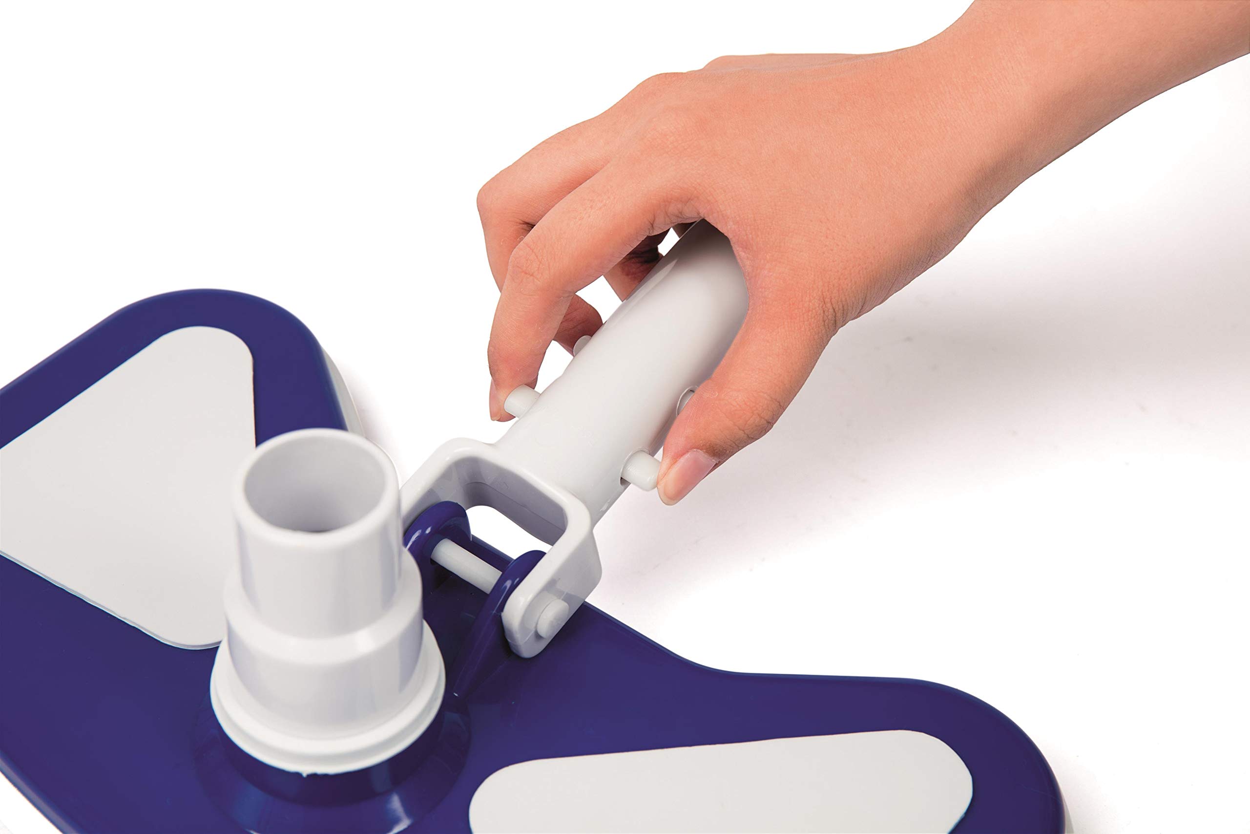 Bestway 58237 Kit d'entretien deluxe avec Skimmer de Surface, Tête de Balai Aspirateur, Tuyau 7,5 M et Épuisette