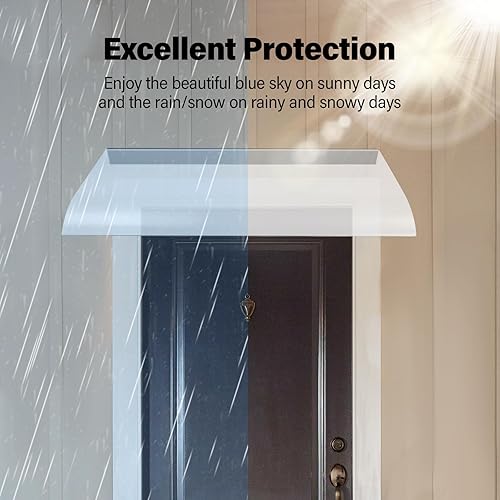 Miniatura 4 de Toldo para toldo, protección contra la lluvia UV, nieve, refugio de lluvia, cubierta transparente gruesa sin mantenimiento, lámina de policarbonato