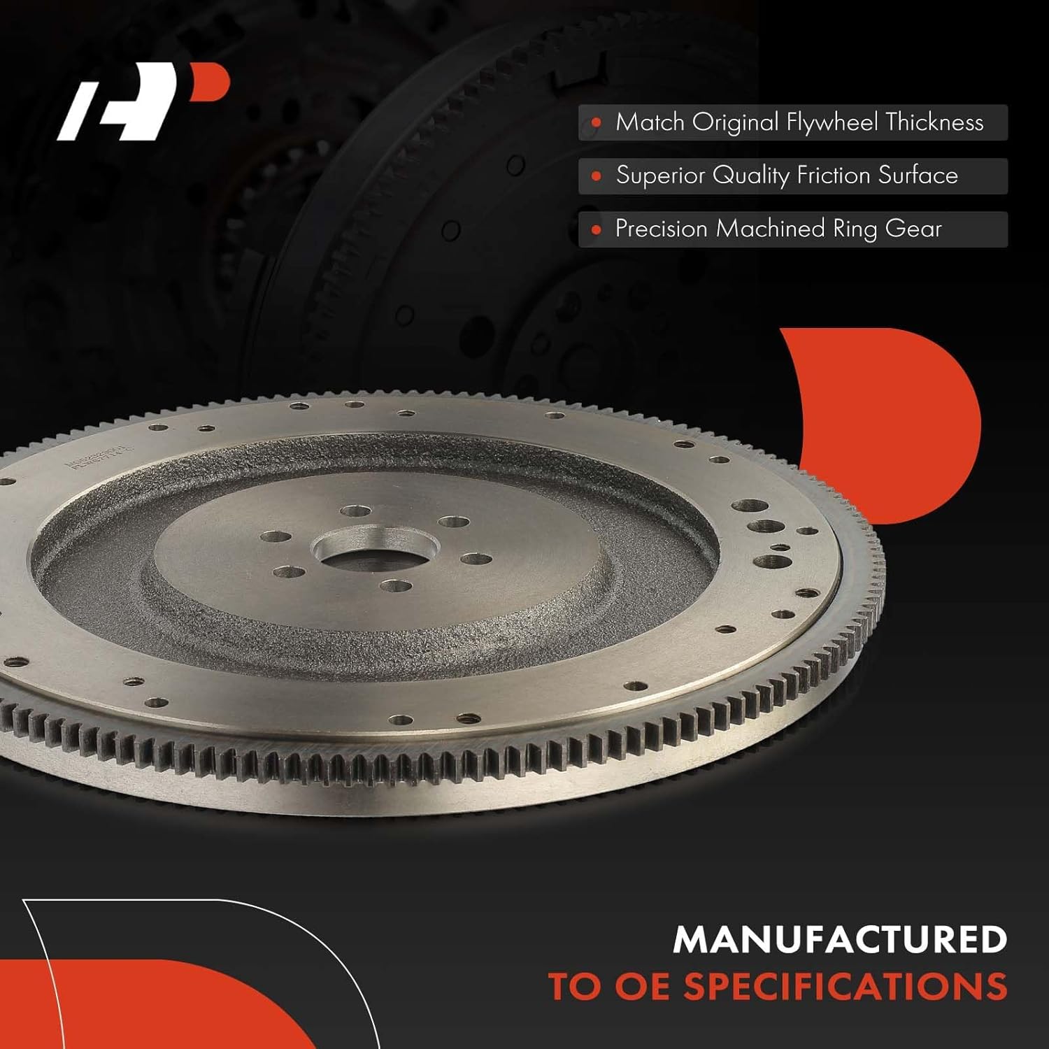 A-Premium Clutch Flywheel Compatible with Ford F-100 1977-1983, F-150 1975-1996, F-250 1978-1996, F-350, E-100 Econoline, E-150 Econoline, E-250 Econoline, E-350 Econoline, Bronco, Manual Trans.