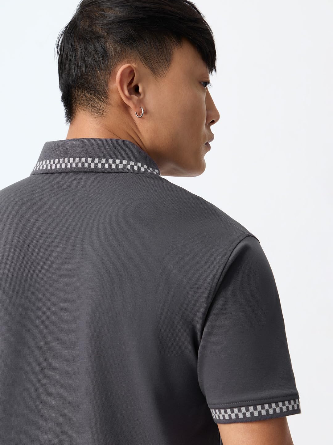 The Souled Store Polo piqué da uomo e ragazzo, maniche corte, colletto largo, tessuto strutturato, casual, quotidiano, abbigliamento da ufficio, polo in cotone, vestibilità regolare