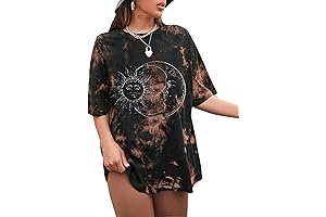 Women's Black Bleach Tie Dye Shirt