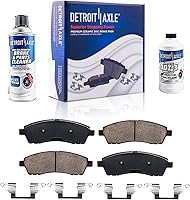 Vista 61 de Detroit Axle - Pastillas de freno para Dodge Dart 2013-2016 2014 2015 pastillas de freno de cerámica con reemplazo delantero y trasero de hardware