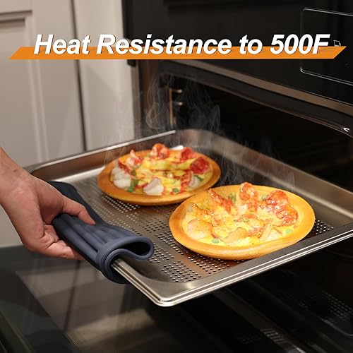 Miniatura 2 de Joyhalo Paquete de 4 salvamanteles de silicona para ollas y sartenes calientes, salvamanteles resistentes al calor de 480 para platos calientes,