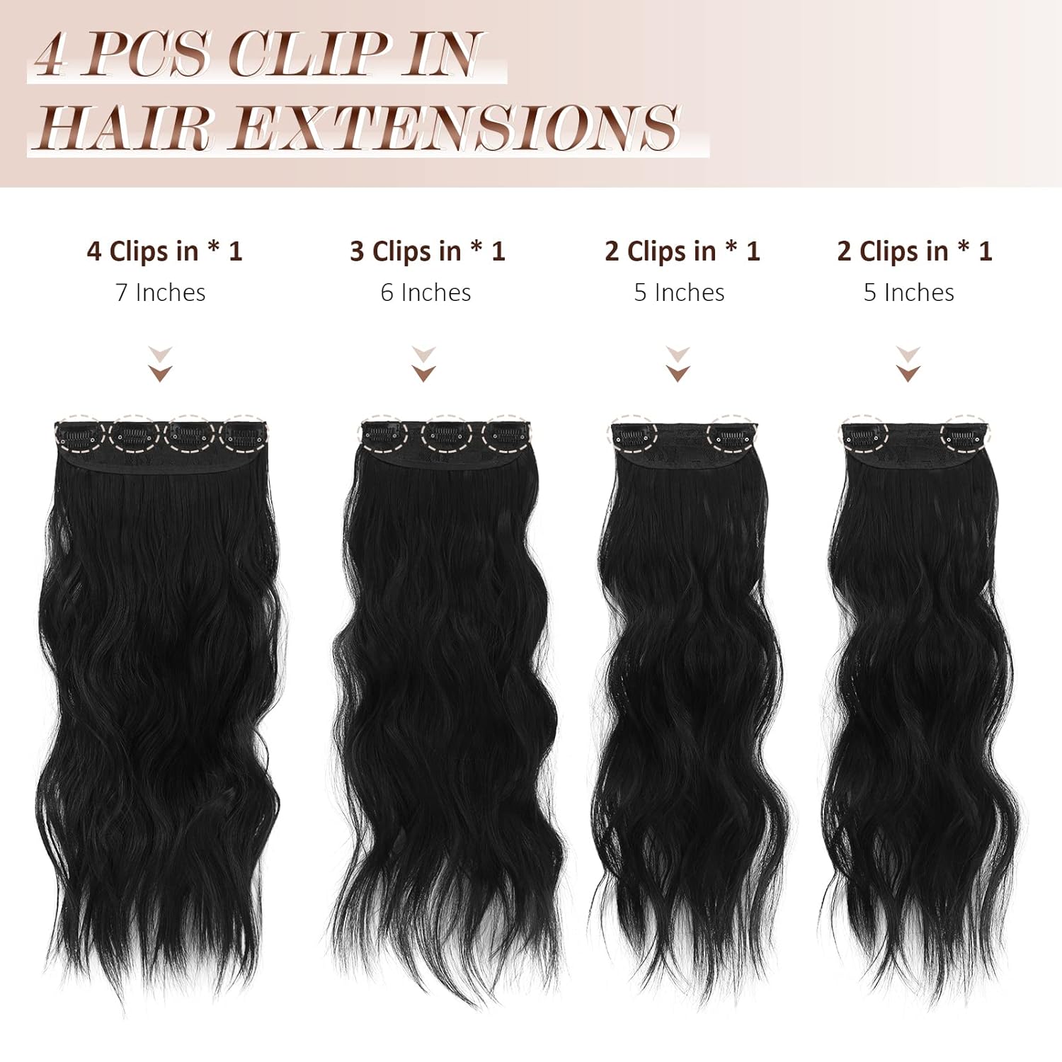 Csiptetős hajhosszabbítás részletei