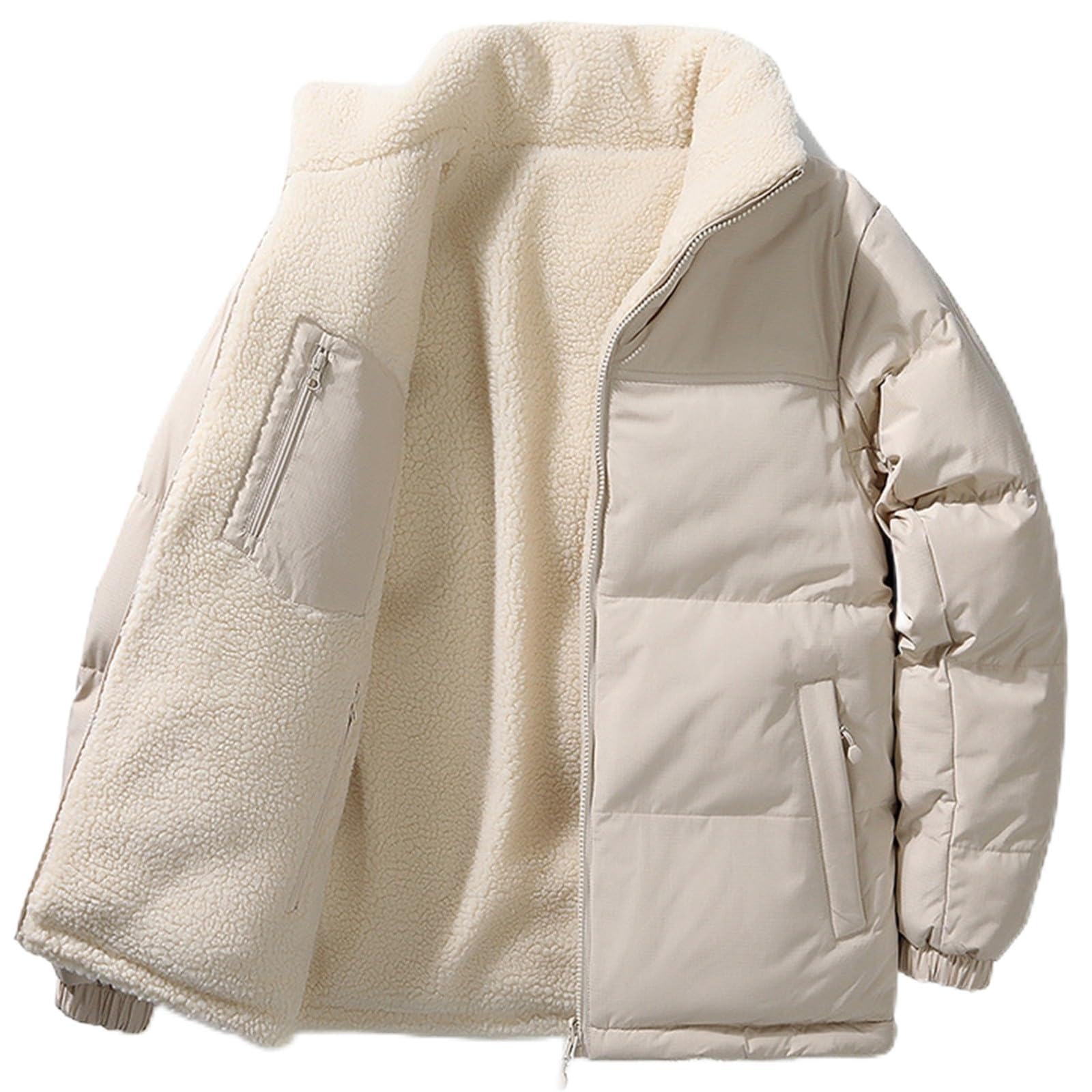 Chaqueta con cremallera para mujer, manga larga, suéter de invierno, cálido, informal, doble cara, corte holgado, elegante, elegante, temperamento versátil, cómodo, exterior, chaquetas clásicas