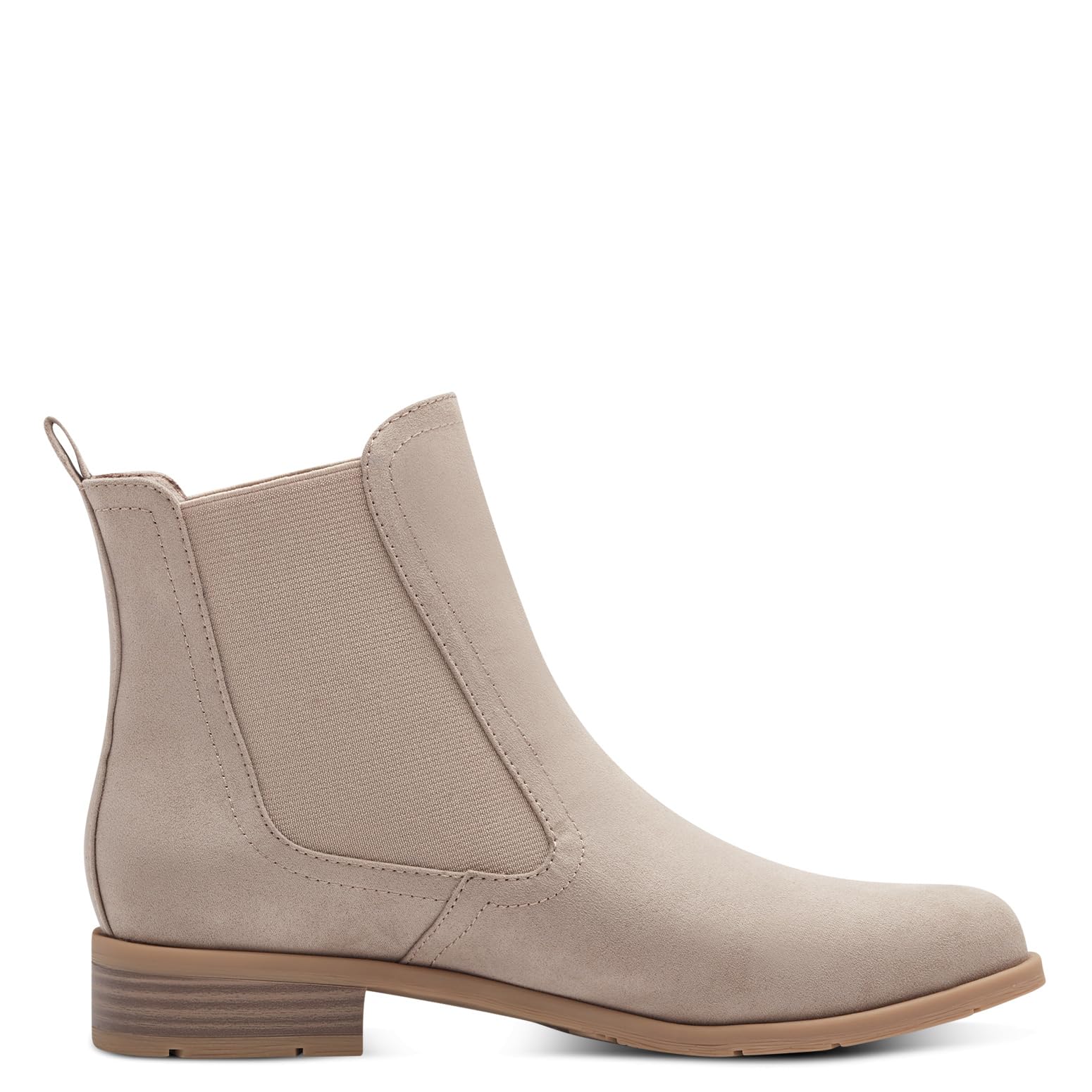MARCO TOZZI Damen Chelsea Boots zum Schlupfen mit Blockabsatz