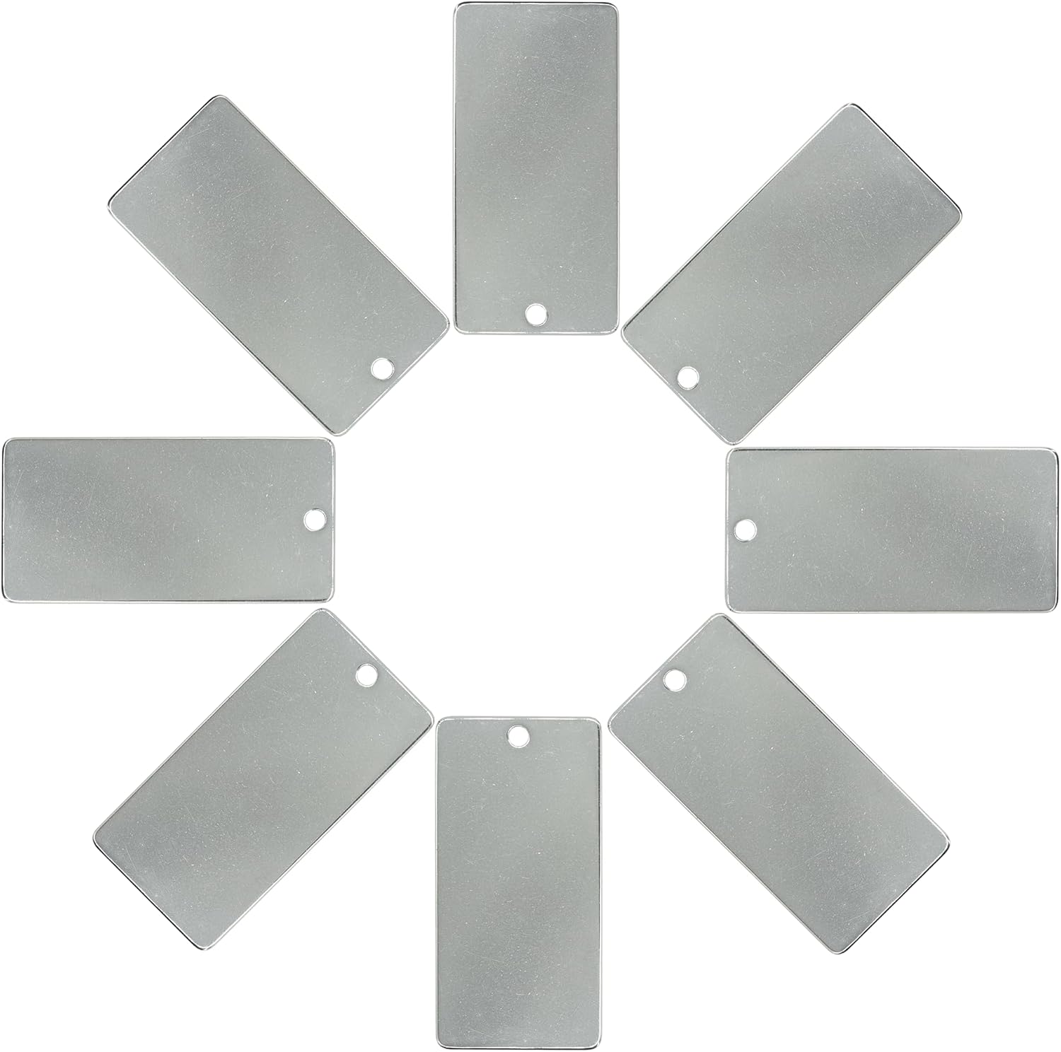 StayMax 50-Pack Stainless Steel Blank Tags - 1.5 Inch Round Metal Engraving Blanks For Crafting & Stamping