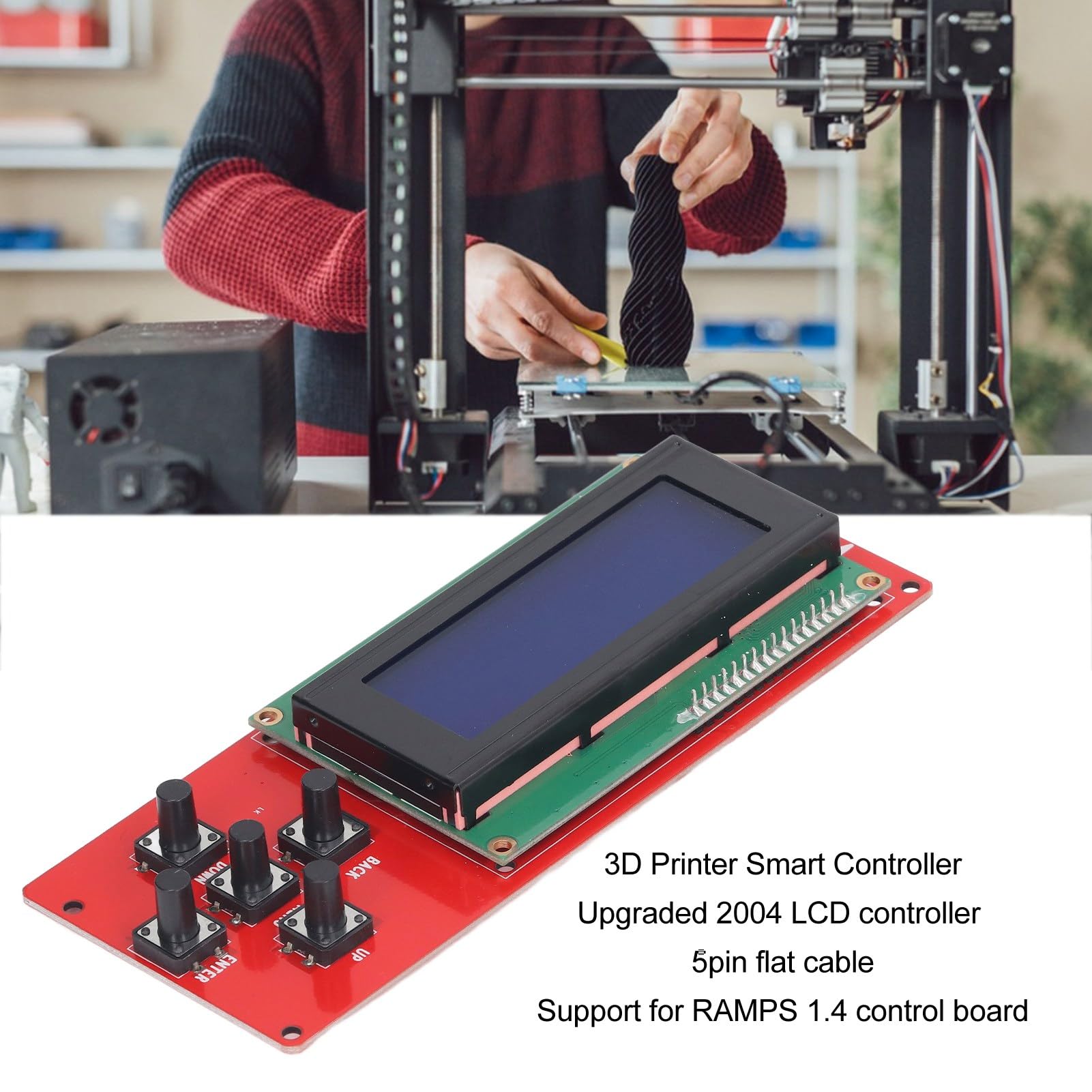 Drukarka 3D Reprap Inteligentny Kontroler Wyświetlacz LCD z inteligentną płytką Kontrolera dla Anet A8 A4 A2 A6 L E2