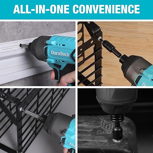 Miniatura 9 de DuraTech Juego de 99 brocas de acero de alta velocidad, juego de brocas de titanio y destornillador con estuche resistente para metal, madera,