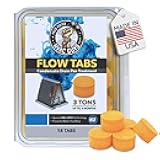 HVAC Guys Flow Tabs with Gel Lock Technology - 18 Pack - Keeps Drain Pans Clean, Prevents Overflow, 3 Ton Tab Lasts up to 3 Months - 1 Tab is equal to 18 Regular Tablets (324 total) - Made in the USA