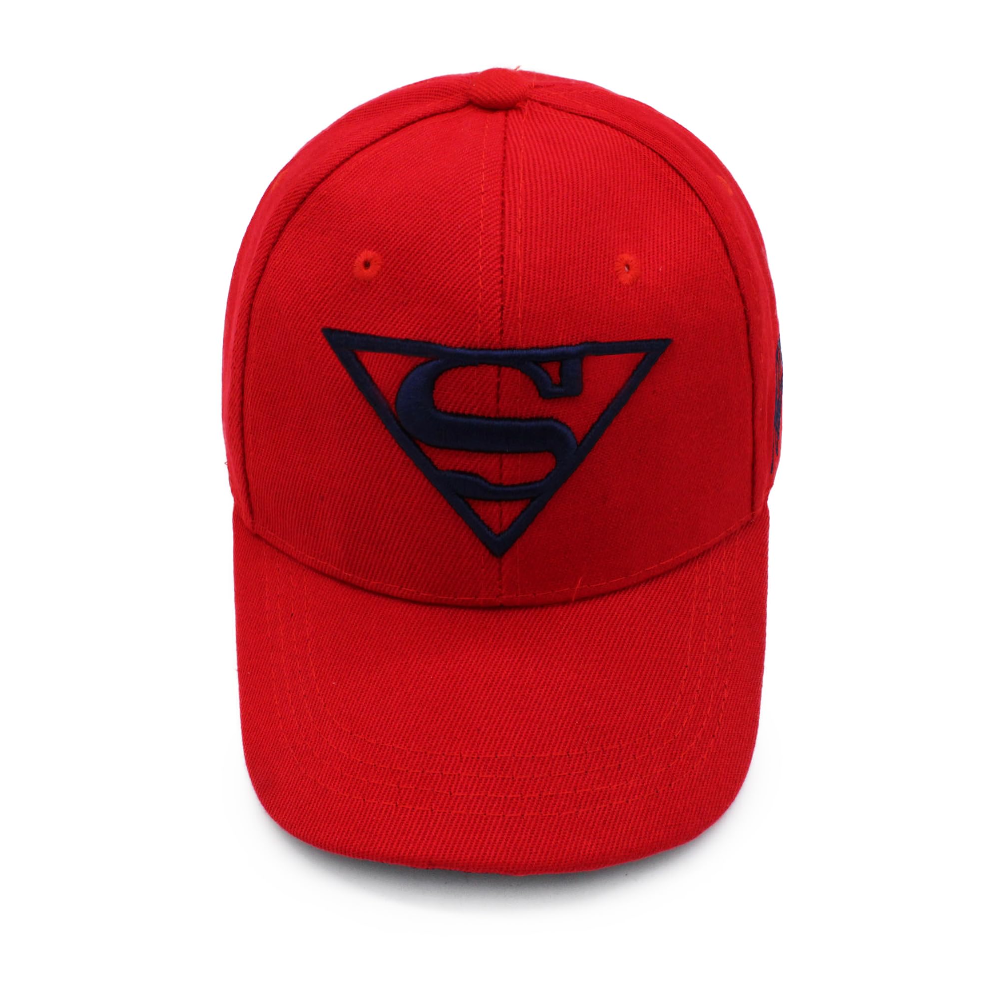 VRITRAZ Kids Boys Superhero Style Printed Baseball Cap | Trendy Adjustable Cotton Summer Hat for Boys (Red) 3