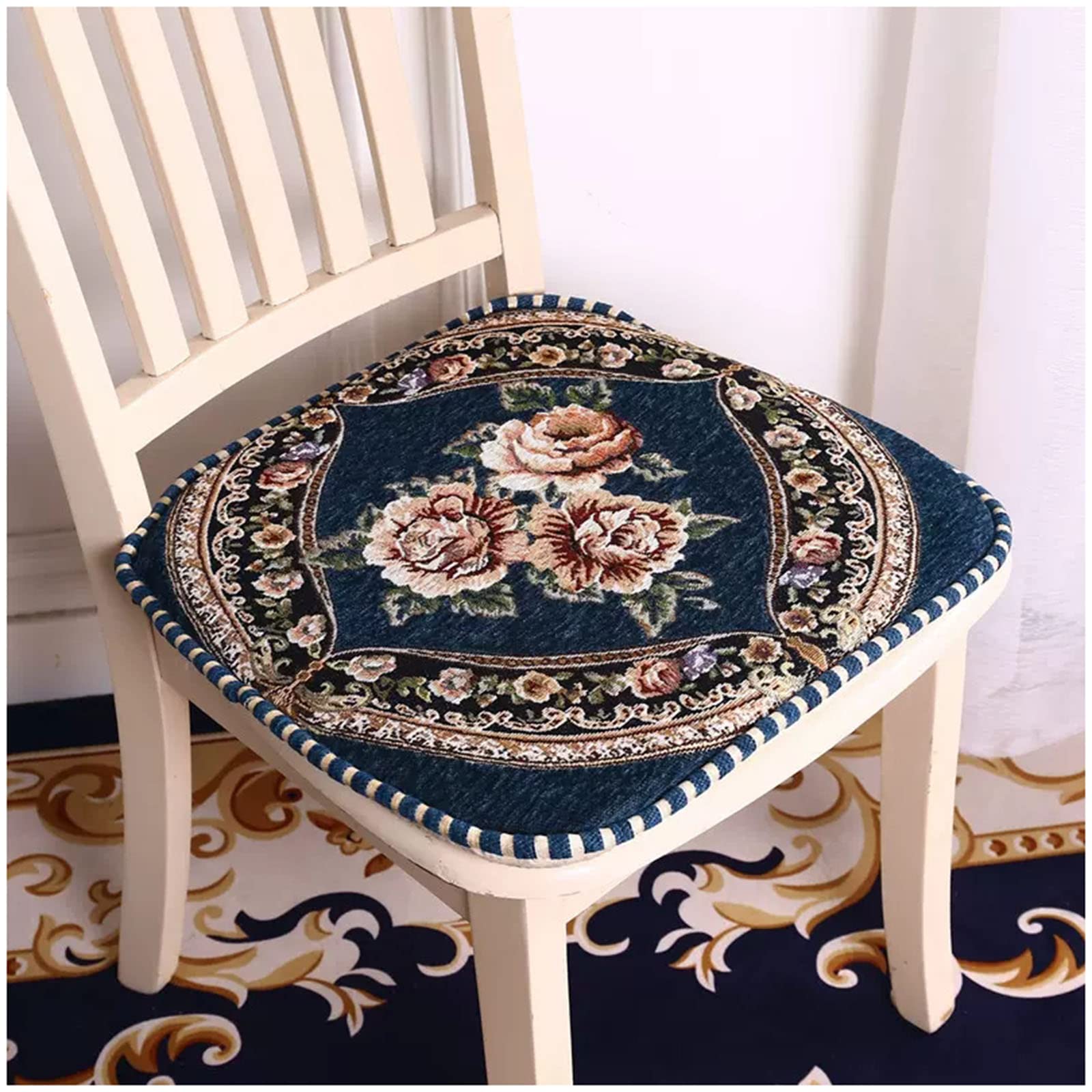 Coussins de salle à manger 45x43 lavables avec attaches ZTGL