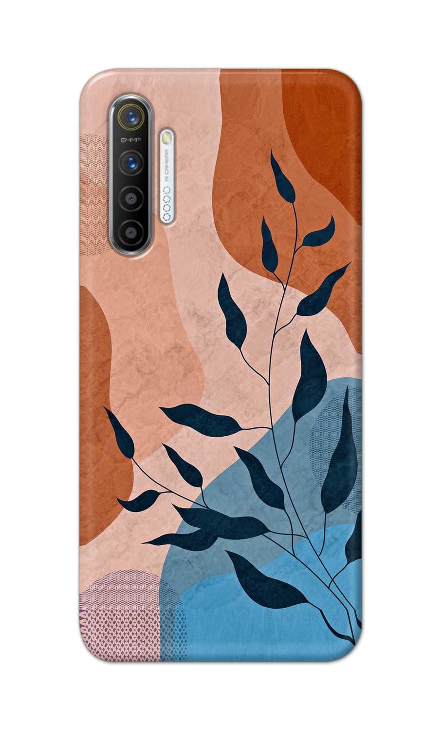 Printed Hard Back Cover Case for Realme XT | Realme X2 | Oppo K5 Back Cover (Vector Pattern) -1111