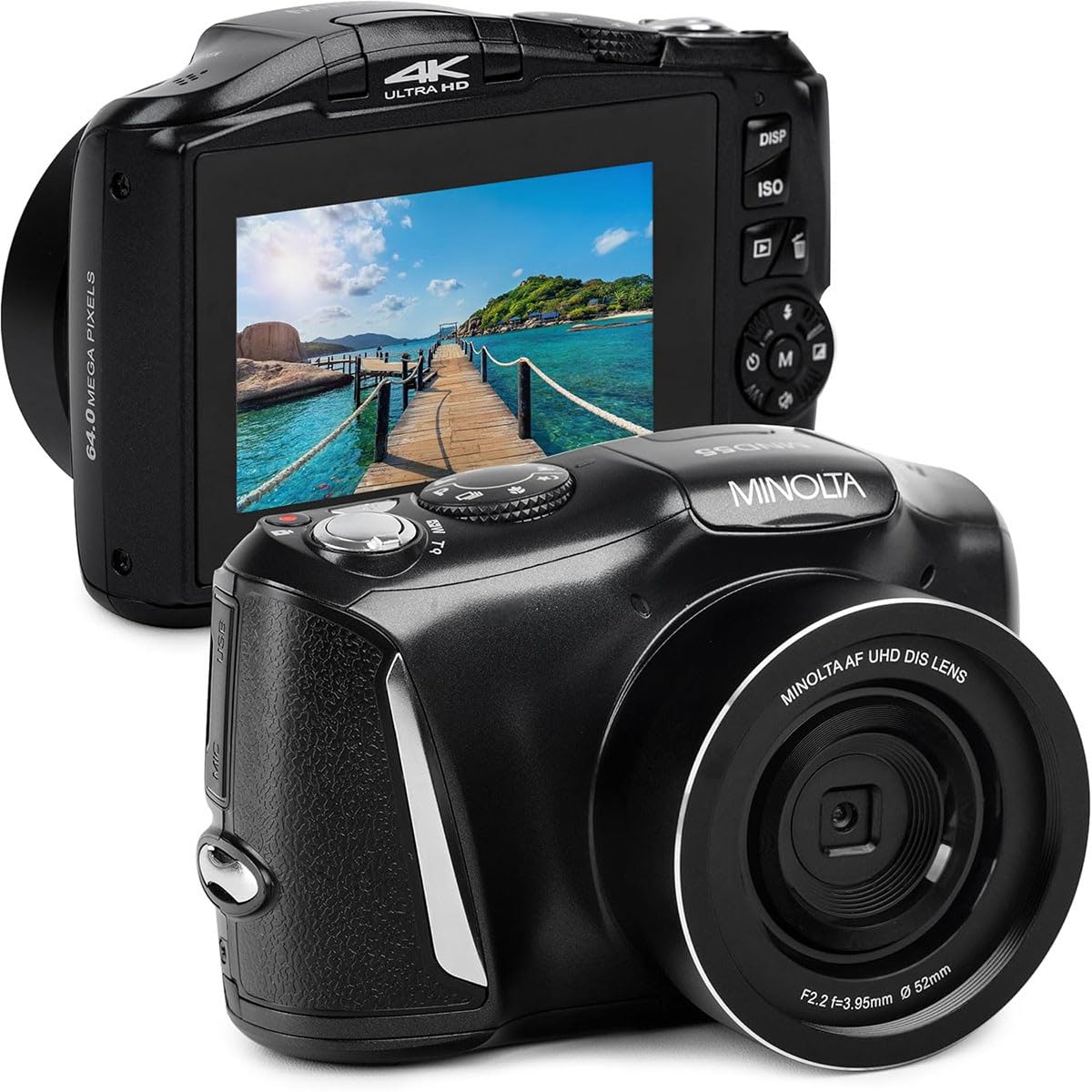 Amazon.com : Minolta MND55 64MP 4K Ultra HD Wi-Fi Digital Camera