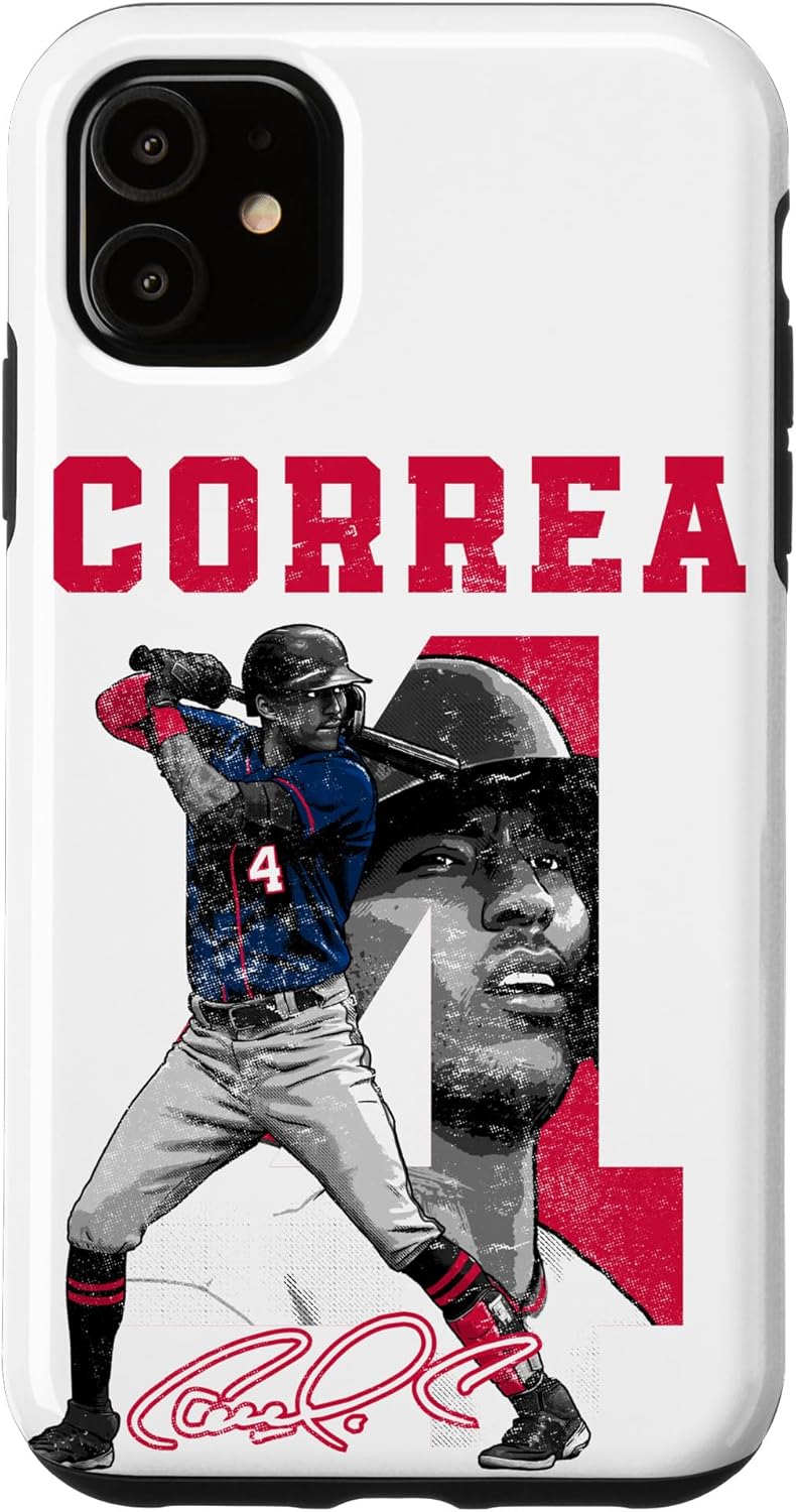 iPhone 13 Number and Portrait Carlos Correa Minnesota MLBPA Case
