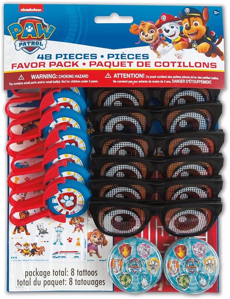 Paw Patrol Favor Pack - 48 Pcs