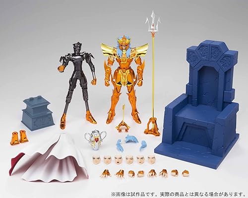Miniatura 6 de Bandai Saint Cloth Myth EX Saint Seiya Emperador Poseidon Imperial Sloan Set Acerca de 7.087 in ABS & PVC & Die cast pintado figura móvil (Poseidon