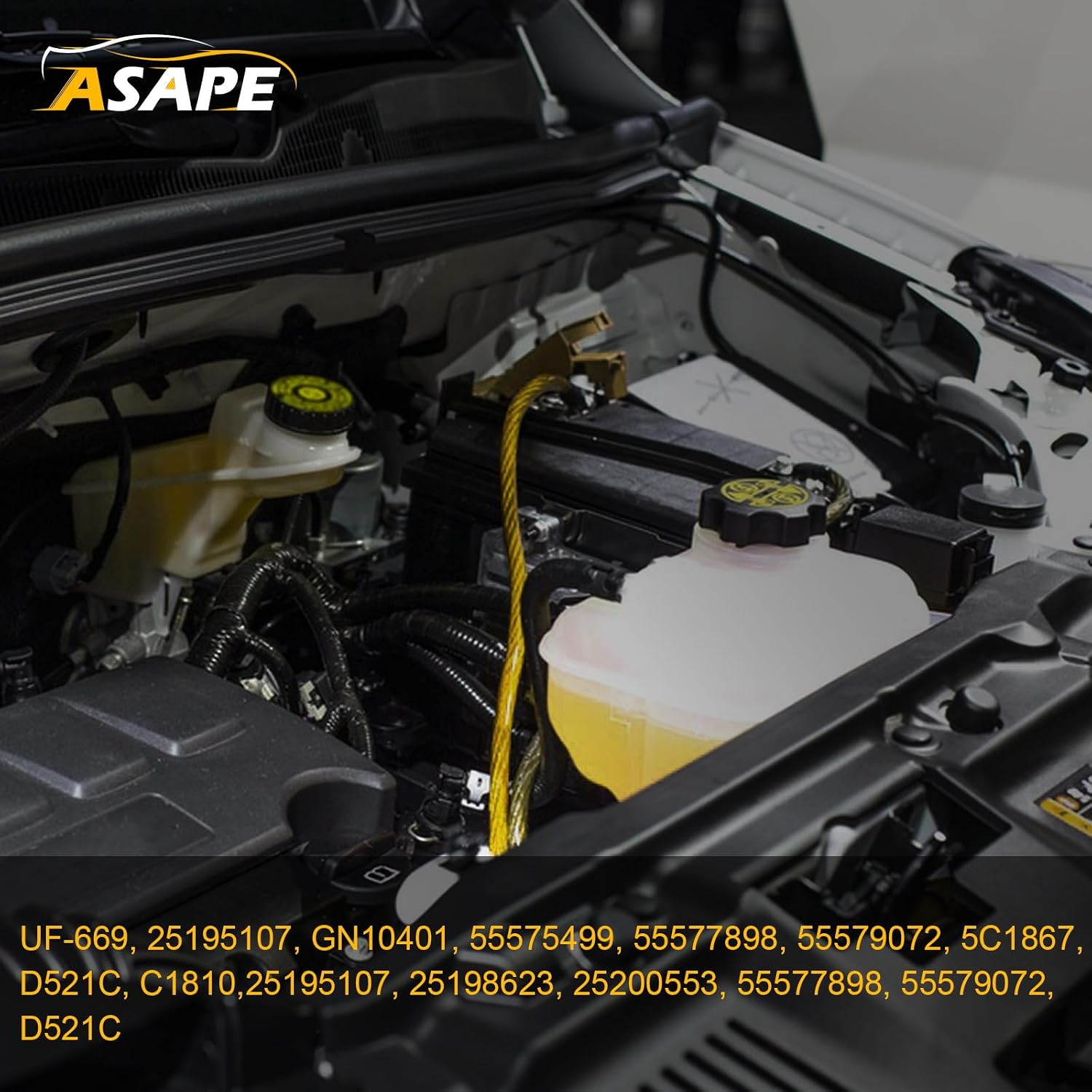 ASAPE Set of 1 Ignition Coil Pack & 4*Spark Plug Fit for 2014-2015 for Cadillac ELR 1.4L 2013-2015 for Chevrolet Volt 1.4L, Replace UF-669 5C1867 D521C C1810