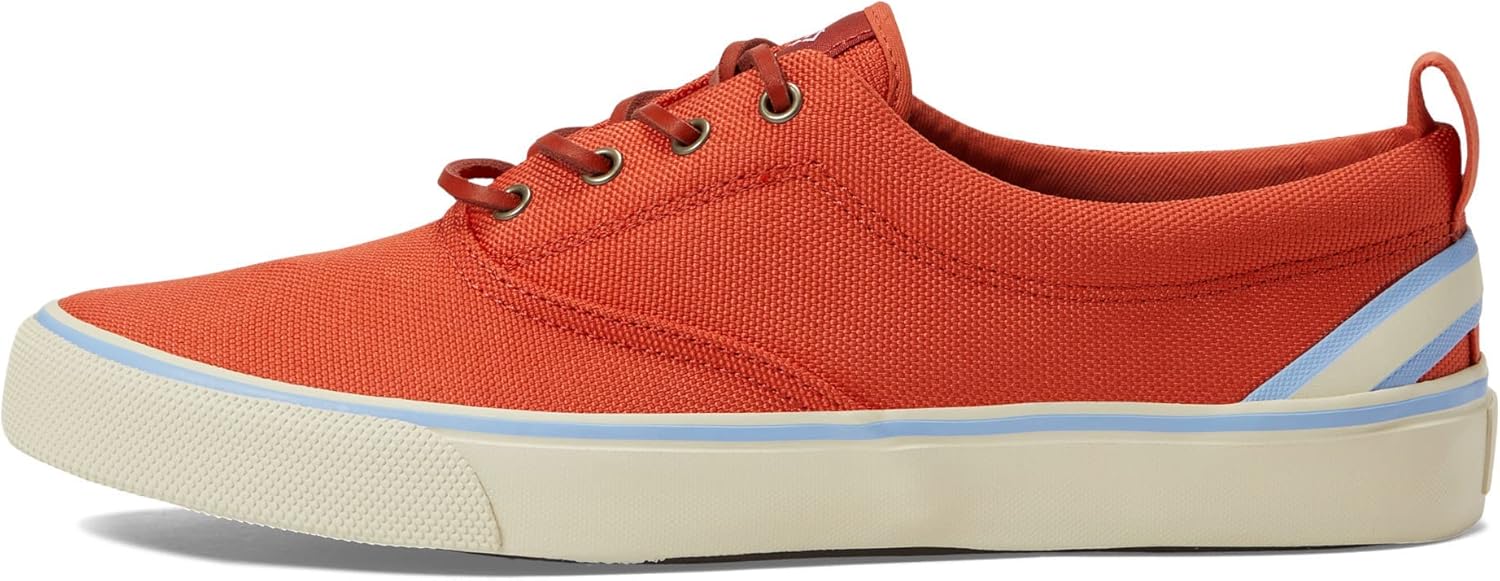Sperry Men's Striper II CVO SEACYCLED Sneaker, RED Nylon, 8.5