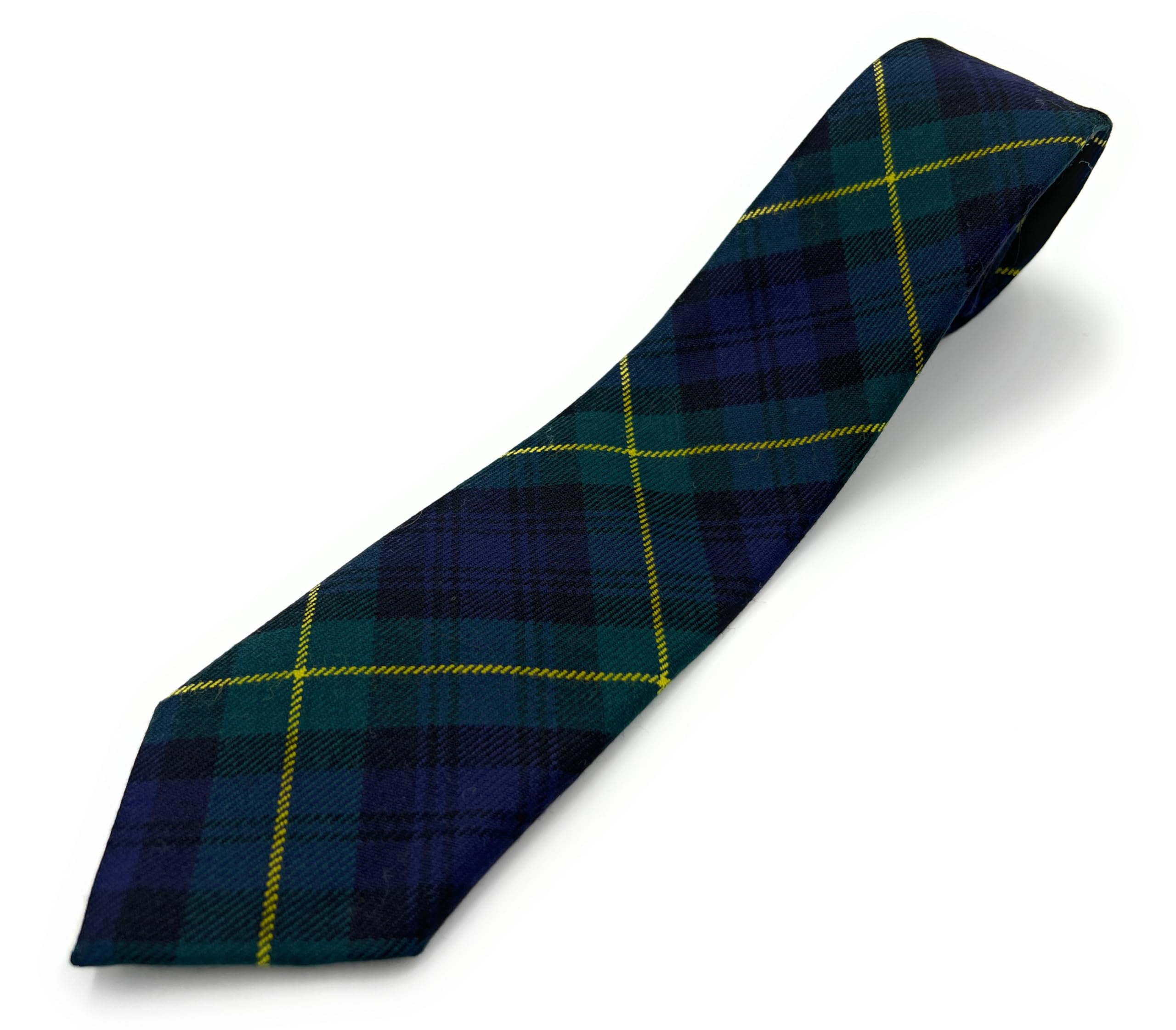 Tartan Tweeds Men's Gordon Modern Tartan Neck Tie New Wool British Made (Gordon Modern)