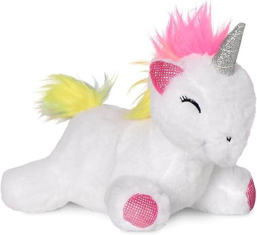 Miniatura 3 de iscream Rainbow Friends - Bolso de peluche de arcoíris de 11 pulgadas y unicornio con detalles bordados para todas las edades