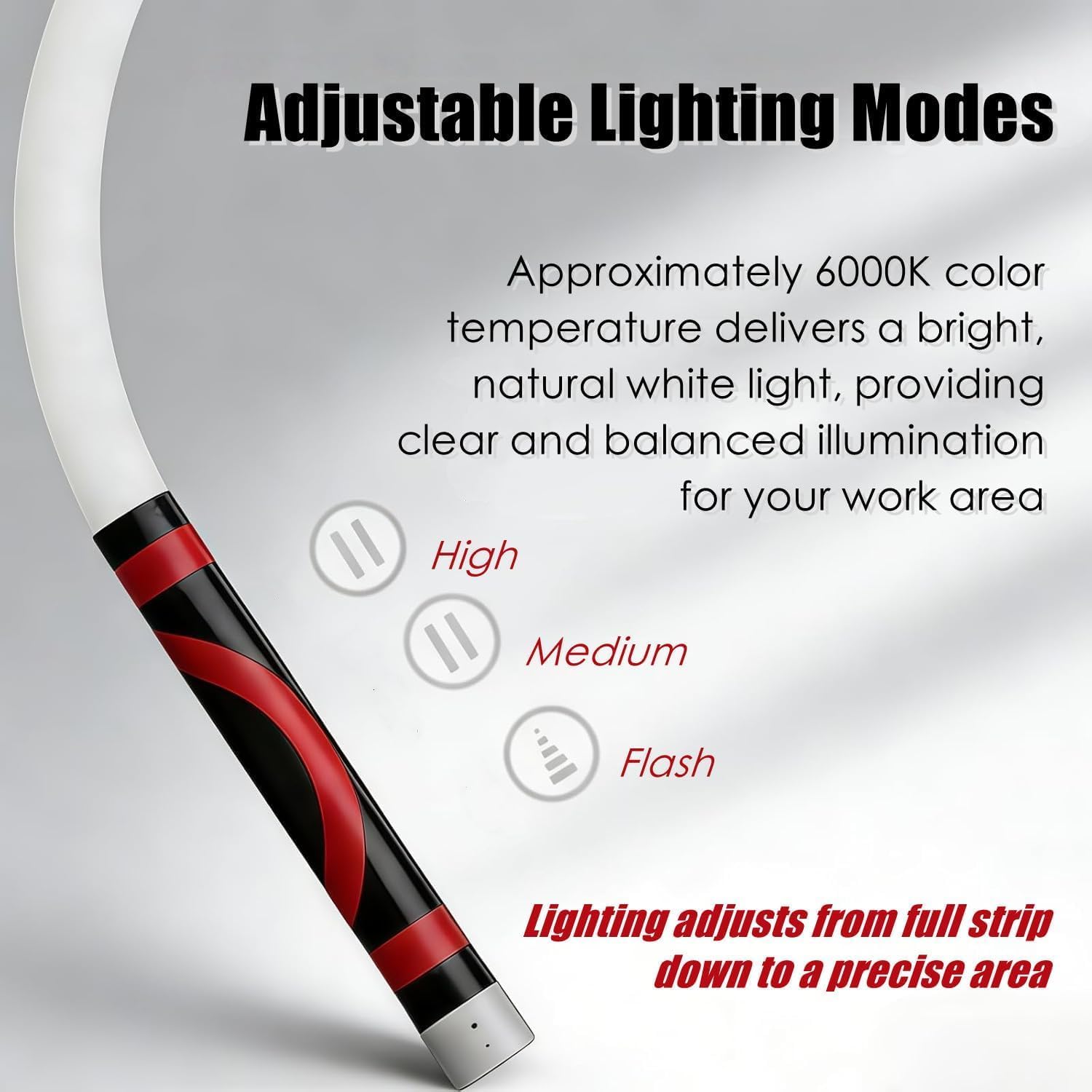 New Flexible LED Flashlight Stick, 27" Bendable Mechanic Light,Work Light with High-Lumen LED,3 Brightness Modes, Rechargeable Flexible Light for Mechanics,Car Repairs, Inspections & Tight Spaces