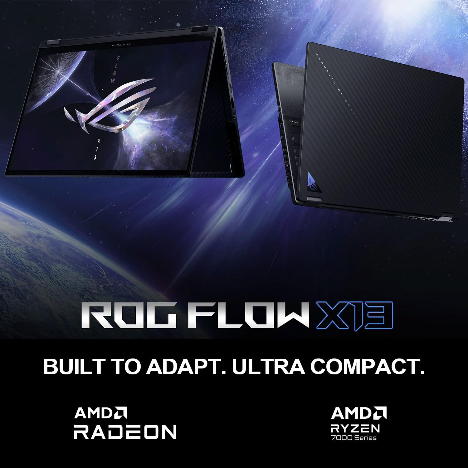 ASUS ROG Flow 13.4" Ryzen 9 Touchscreen Business Convertible 2-in-1 Laptop, 13.4" FHD+ 1920 * 1200 Touchscreen 120Hz, AMD Ryzen 9 7940HS(Beats Intel i9-13900H), 16GB RAM, 1TB SSD, Windows 11 Pro