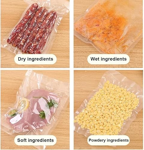 Miniatura 9 de Sellador de alimentos Máquina selladora al vacío para conservación de alimentos con bolsa de almacenamiento, paquete de 10 bolsas de vacío