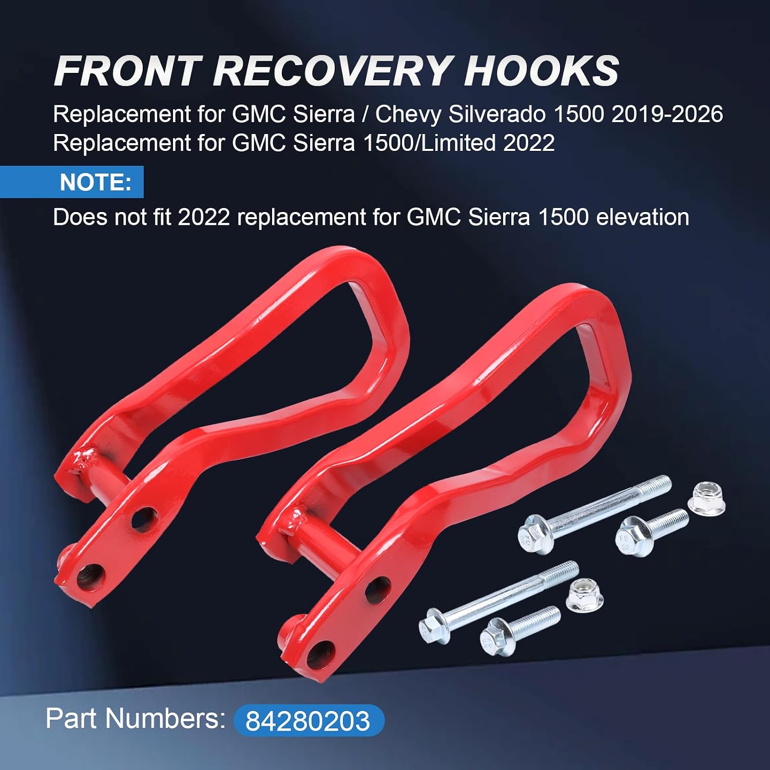 Front Tow Hook 84280203 Replacement for GMC Sierra 1500 2019-2026 image 2