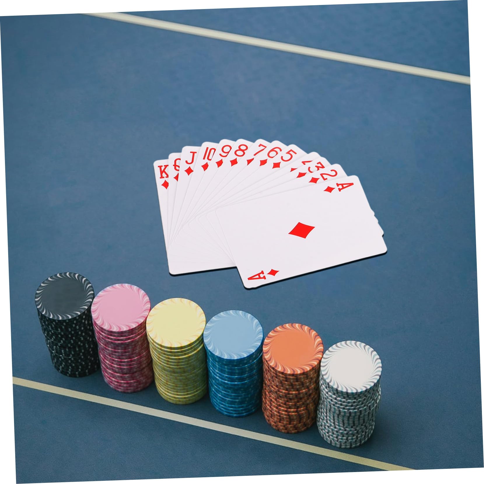 WOONEKY 5 Set Di Carte Da Poker Con Creatività Illimitata Set Di Carte Da Poker Vuote Con Stampa A Sublimazione Per Feste E Giochi