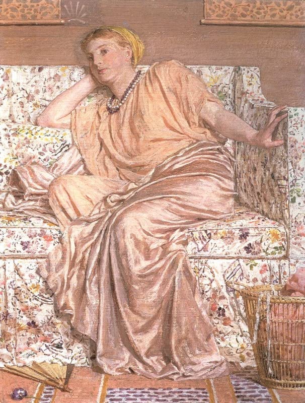 Affiches et gravures Albert Moore Pensées toile modern peinture déco 60x90cm