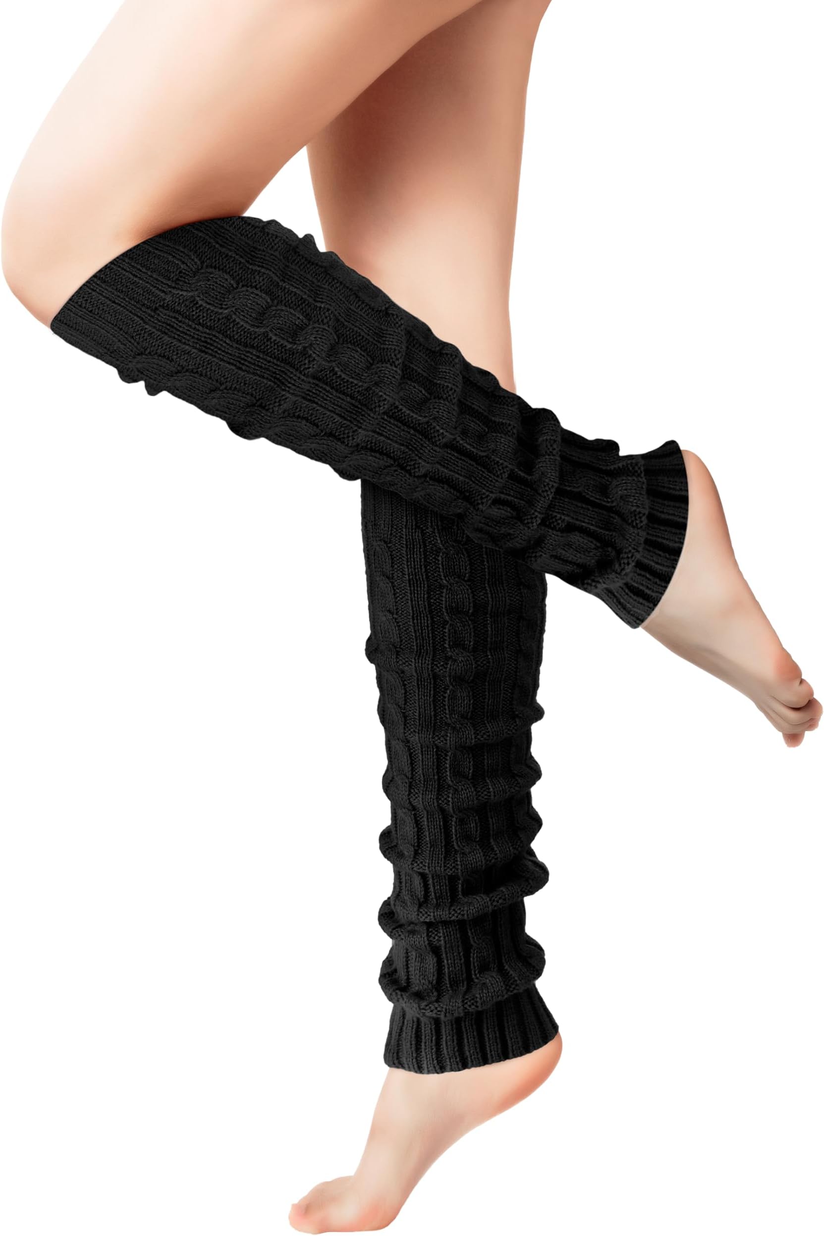 Leg Warmers - Leg Warmers for Women for Winter, 80s Ribbed Knit Leg Warmer Winter Warm
