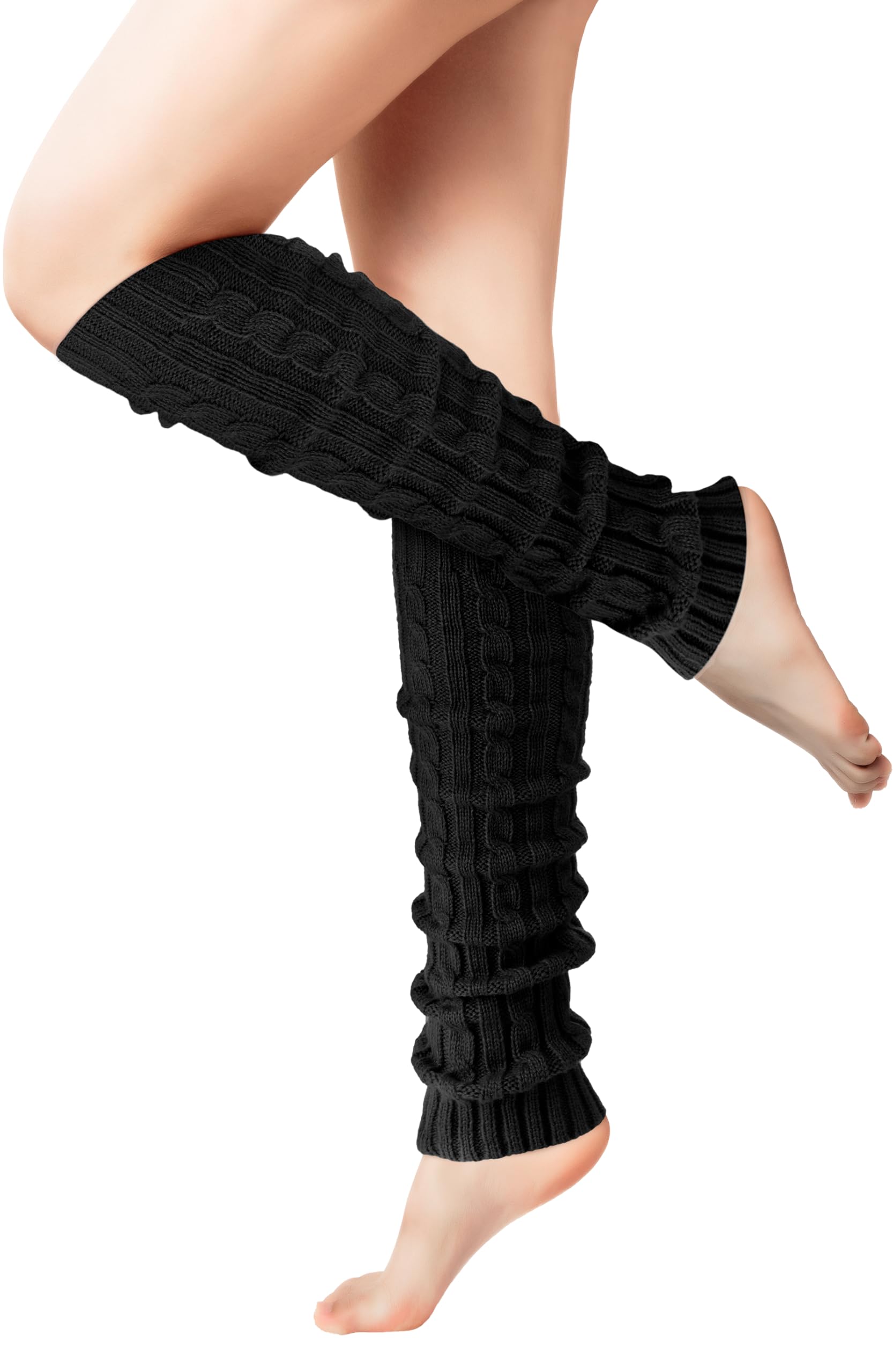 Leg Warmers - Leg Warmers for Women for Winter, 80s Ribbed Knit Leg Warmer Winter Warm