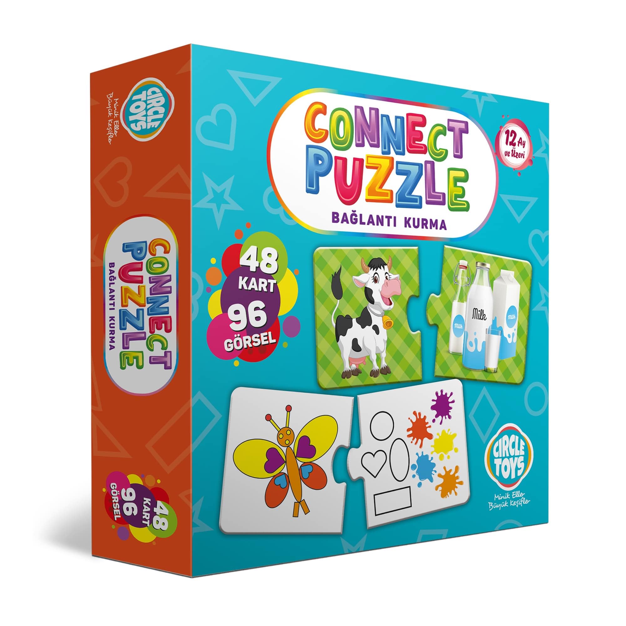 Circle Toys Connect Puzzle Bağlantı Kurma Oyunu Eşleştirme Kartları