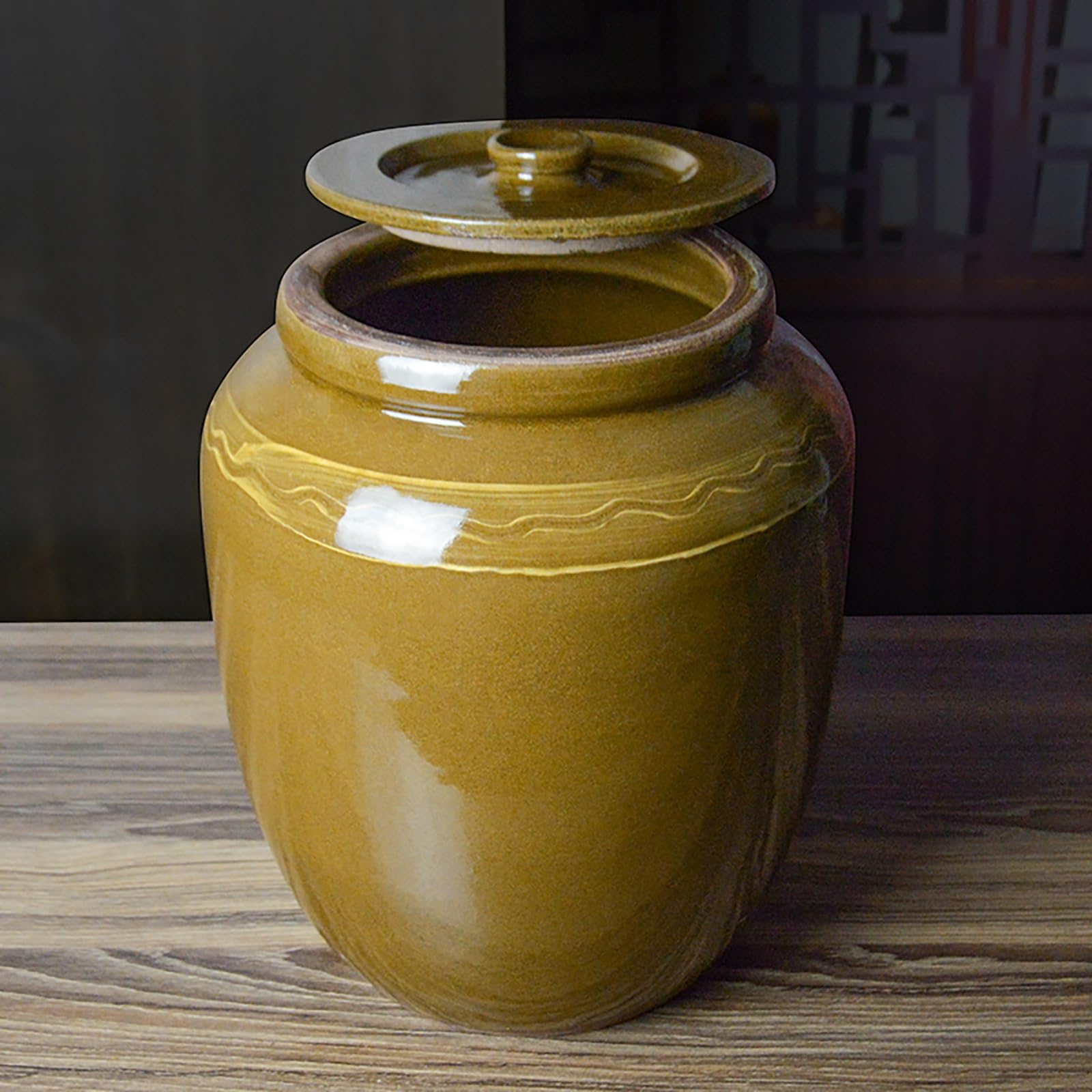 Contenitore Per Riso In Ceramica, Contenitori Ermetici Con Coperchio, Dispenser Per Cereali, Contenitori Cucina Per Farina, Prodotti Da Forno, Cereali, Cibo Per Animali(13KG)