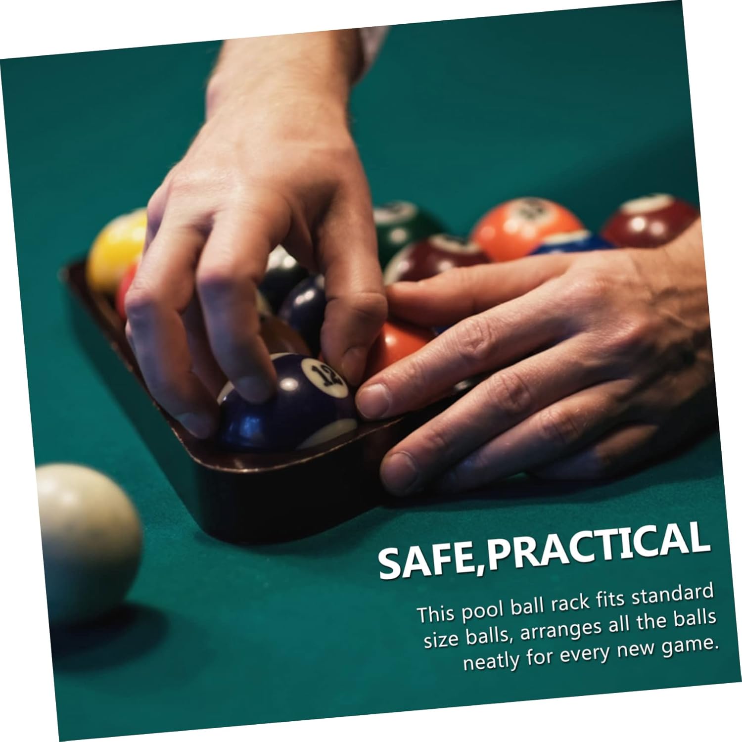 Mipcase 6pcs Pool Table Ball Holder Snooker Balls Rack Plastic Frame for Games