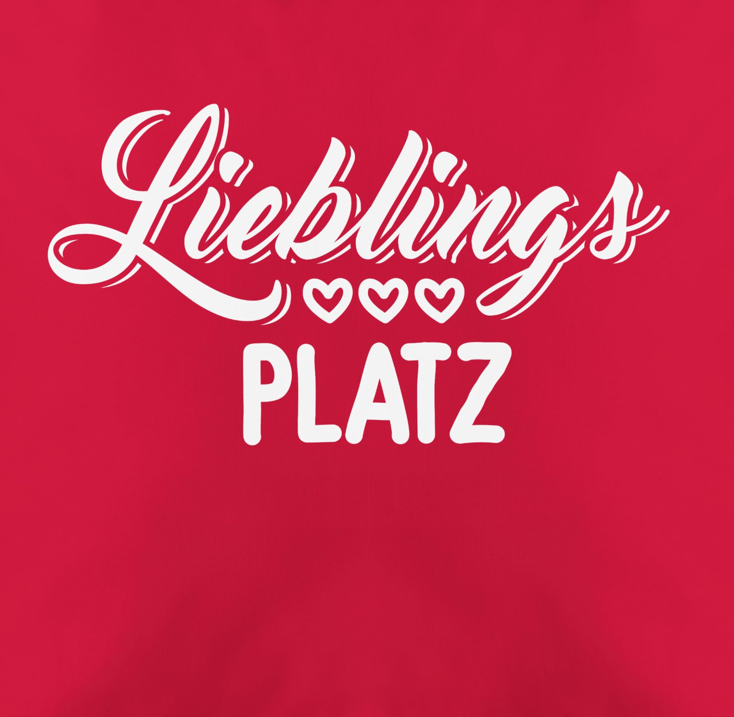 Kissenbezug „Lieblingsplatz“ – 50x50 Cm, 100% Baumwolle (mind. 50% Recycelt), Mit Reißverschluss, Motiv-Spruch Für Sofa Oder Bett