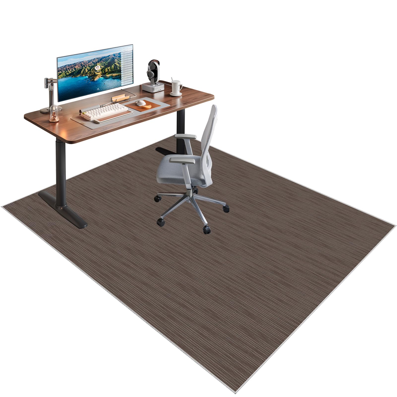 Xiaputcr Floor Mat for Office Chair Office Chair Mat for Hardwood Floor Non Slip Gaming Computer Chair Mat Multi-Purpose Floor Protectors for Rolling Chairs Carpet Protections Chair Mats 70 x 90 cm
