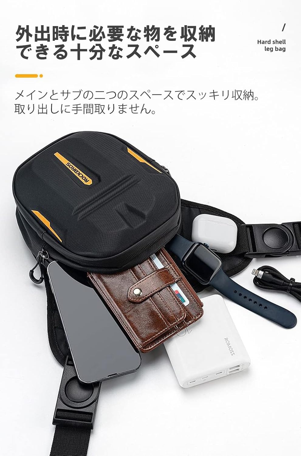 2台セット canittus produced by KEK] レッグバッグ ボディーバッグ バイク