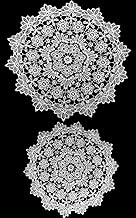 TOMOTHY Doily, Lace, Vase Place, Round Size, 11.8 inches (30 cm), 15.7 inches (40 cm), Set of 2, Table Center, Nordic Bellflower