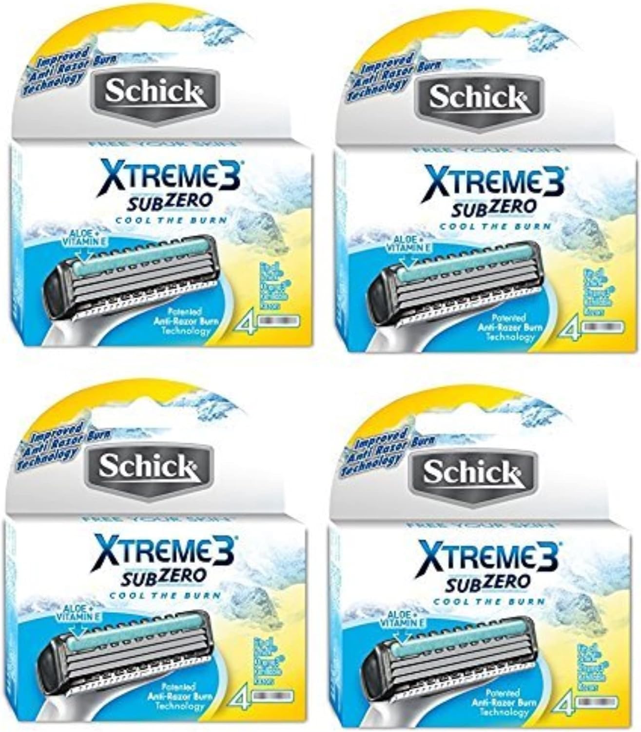 Schick Xtreme3 Subzero Refills 16 Cartridges Health