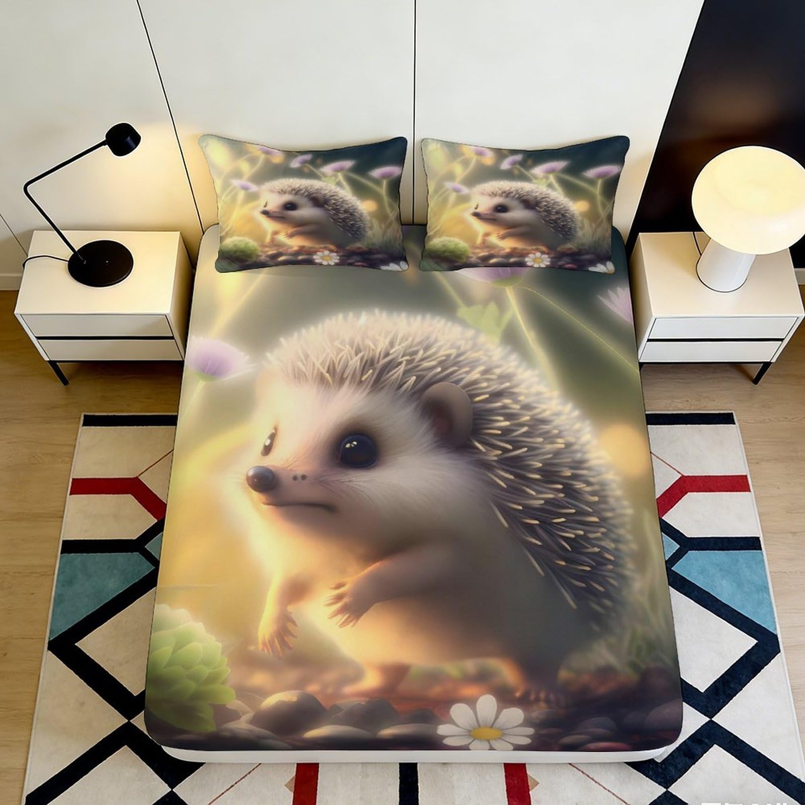 3D Printed Marble Fitted Sheet Microfiber Non-Slip Deep Pocket Marble Mattress Fitted Cover Washable 160x200x25cm