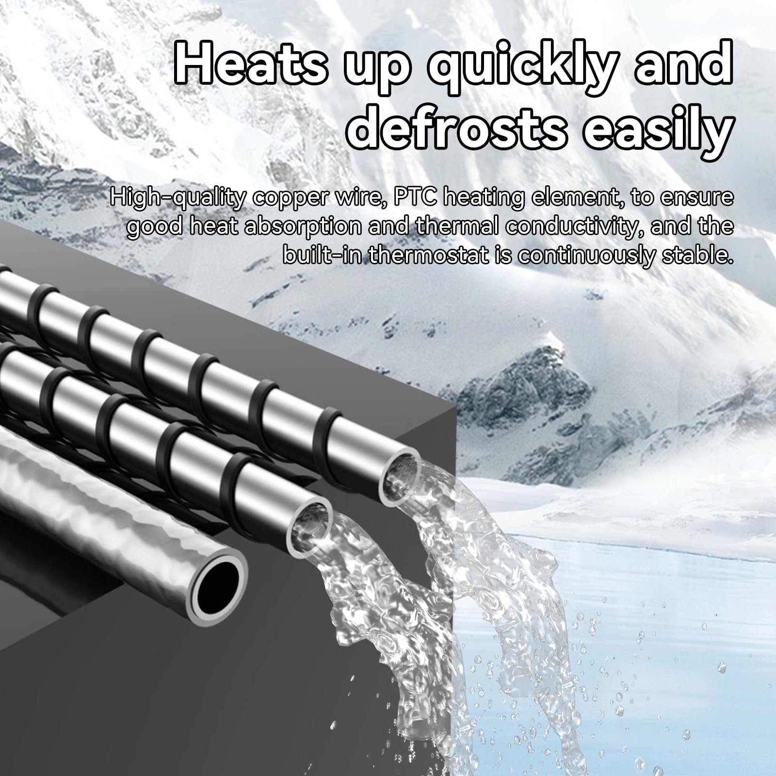 Snapklik.com : MincoHome Pipe Heating Cable Built-in Thermostat 100 ...