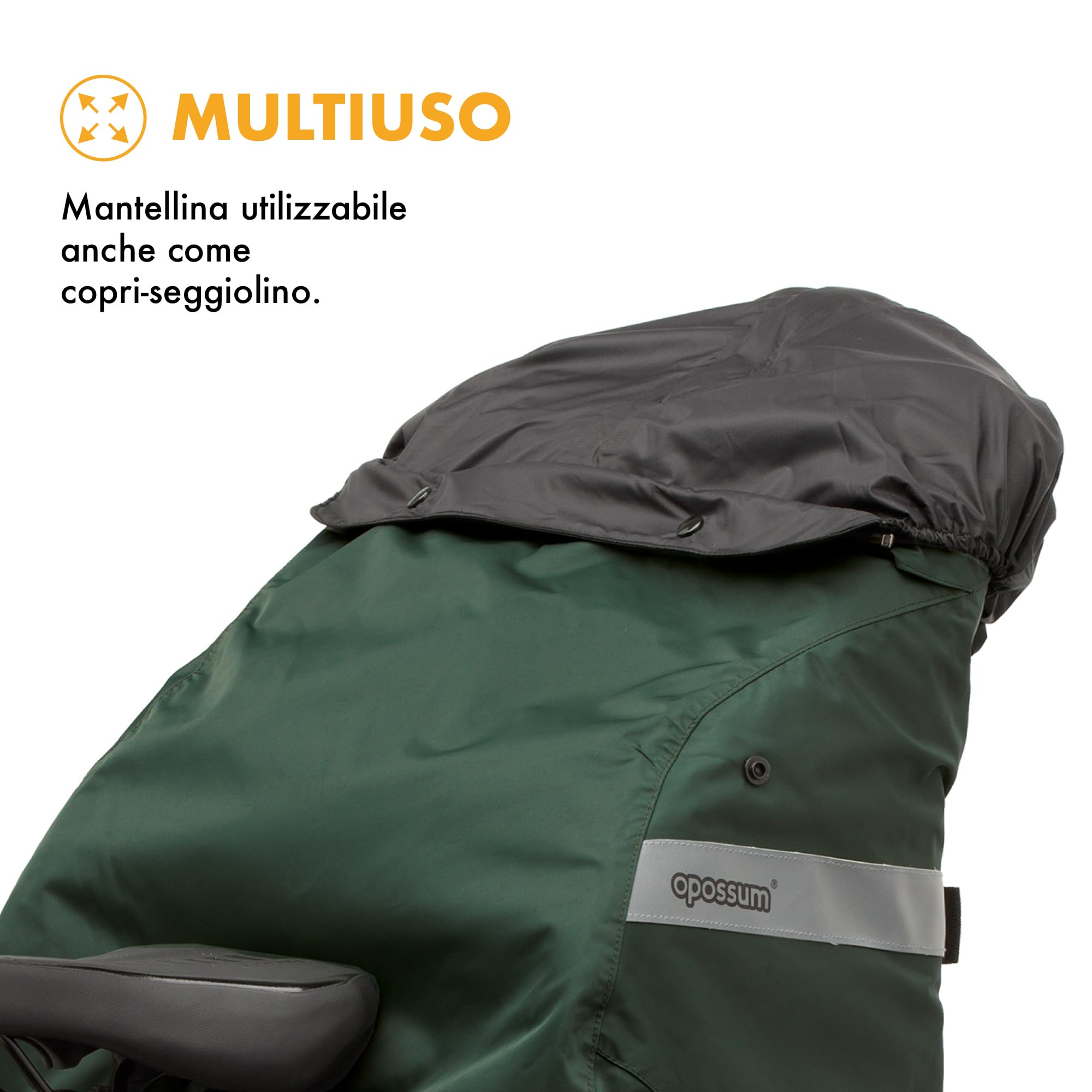 TAAC Opossum Termoguscio Per Seggiolino Bicicletta - Impermeabile, Antivento, Per Bambini 68-104 Cm, 9-22 Kg